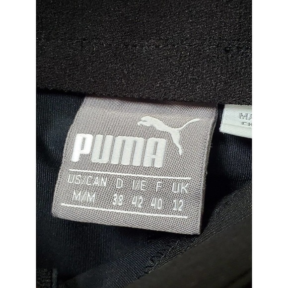 Puma Pounce Solid Black Polyester Comfort Waist A-Line Active Wear Skort Size M - Picture 7 of 12